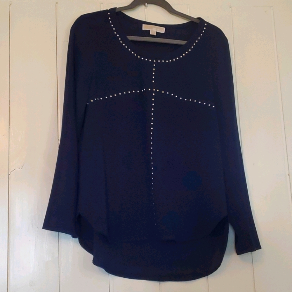 Navy blouse